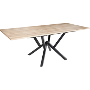 ANSELL - Uitschuifbare eettafel - Lichtbruin - MDF
