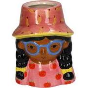 URBANJNGL - Mini bloempot Multikleur – Mini Jill – ? 10,2 cm – Gezicht