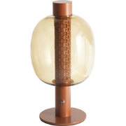 PULANGI - Tafellamp - Bruin - Aluminium