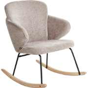 VIKEN - Schommelstoel - Taupe - Polyester