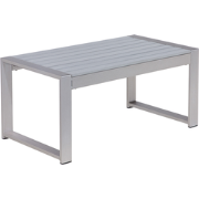 SALERNO  - Tuintafel - Lichtgrijs - 50 x 90 cm - Aluminium