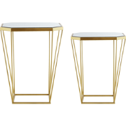 SIERRA  - Salontafel set - Goud - Glas