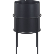 MILEA - Plantenbak - Zwart - 16 cm - IJzer