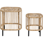 CESANTICO - Tafellamp - Naturel - Set van 2 - Rotan