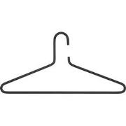 Spinder Design kledinghangers (set van 3) Senza 6 - Zwart