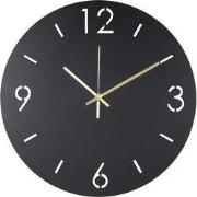 Spinder Design klok Time Ø 40 - Zwart