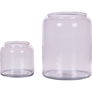 RASAM - Decoratieve vaas - Pastelroze - Glas