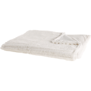 ABTEH - Plaid - Gebroken wit - 180 x 220 cm - Polyester