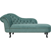 NIMES - Chaise longue - Mintgroen - Linkerzijde - Fluweel