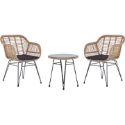 TROPEA II - Bistroset voor 2 - Natuurlijk - PE rotan