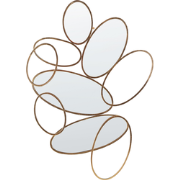 DECIZE - Wandspiegel - Goud - 113 x 77 cm - Metaal