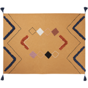 SHIMLA - Plaid - Oranje - 130 x 180 cm - Katoen