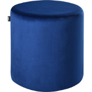 LOVETT - Poef - Donkerblauw - Fluweel