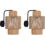 JAMMA - Wandlamp - Natuurlijk - Palmblad