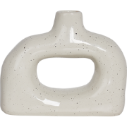 MOONEYE - Bloemenvaas - Gebroken wit - 19 cm - Steengoed