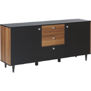 KURO  - Sideboard - Zwart - Vezelplaat