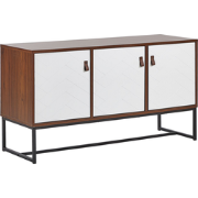 NUEVA  - Sideboard - Wit/Donkerbruin - MDF