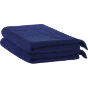 ATIU - Handdoek set van 2 - Marineblauw - Katoen