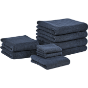 MITIARO - Handdoek set van 9 - Donkerblauw - Katoen