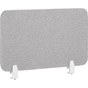 WALLY - Bureauscherm - Lichtgrijs - 72 cm - Polyester