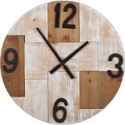 MICHAPAN  - Wandklok - Lichte houtkleur  - MDF