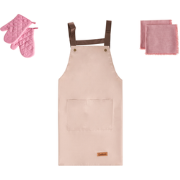 LACTUCA - Keukentextiel set - Roze - Polyester