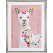 BALALA  - Wanddecoratie - Roze - 60 x 80 cm - Papier