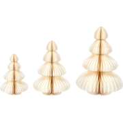 NILGIRI - Kerstfiguren set van 3 - Beige - Papier