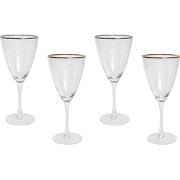 TOPAZ - Wijnglas set van 4 - Goud - Glas