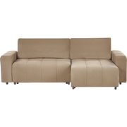 INNVIK - Hoekbank 3-zits - Bruin - Linkszijdig - Polyester