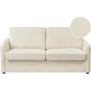 BENNAS - Slaapbank - Lichtbeige - Bouclé