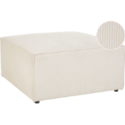 LEMVIG - Ottomaan - Lichtbeige - Corduroy