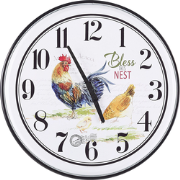 HORW  - Wandklok - Wit  - Metaal