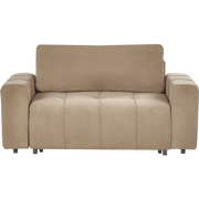 INNVIK - 2-zits slaapbank met opbergruimte - Bruin - Polyester