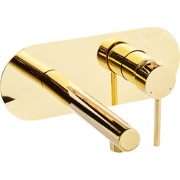 CLAVIJO - Wandgemonteerde mengkraan - Goud - Messing