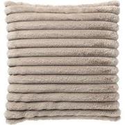 Dutch Decor HAZEL - sierkussen 50x50 cm - effen gestreept imitatiebont...