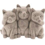 Clayre & Eef Decoratie Kat Grijs Terracotta