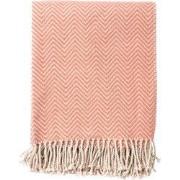 EVONY - Plaid 140 x180 cm - deken met zigzag patroon en franjes - Mute...