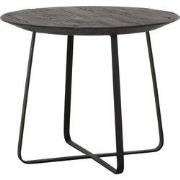 DTP Home Coffee table Neptunes medium BLACK,40xØ50 cm, recycled teakwo...