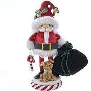 Notenkraker met pup l30 cm