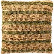 Dutch Decor ANTONY - Sierkussen 45x45 cm - strepen van raffia - Olive ...