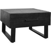 LABEL51 Salontafel Santos - Zwart - Mangohout - 70 cm
