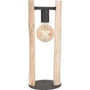 LABEL51 Tafellamp Woody - Naturel - Hout - One Size