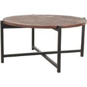 LABEL51 Salontafel Dox - Espresso - Mangohout - 70 cm - Zwart