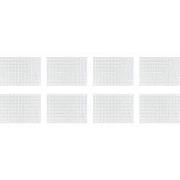 Krumble Theedoek met ruitpatroon klein - Wit - Set van 8