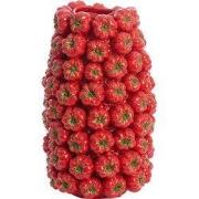 Light&living Vaas deco 31,5x30,5x52 cm TAMINA keramiek rood