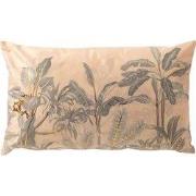 Dutch Decor AARON - sierkussen 30x50 cm - bladmotief - Moss Gray - roz...