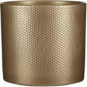 Mica Decorations Era Ronde Bloempot - H21 x Ø23 cm - Keramiek - Goud