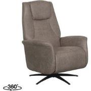 LABEL51 Fauteuil Stockholm - Taupe - Micro Suede - One Size