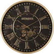 Wandklok ro Uneman S zwart/antiek b